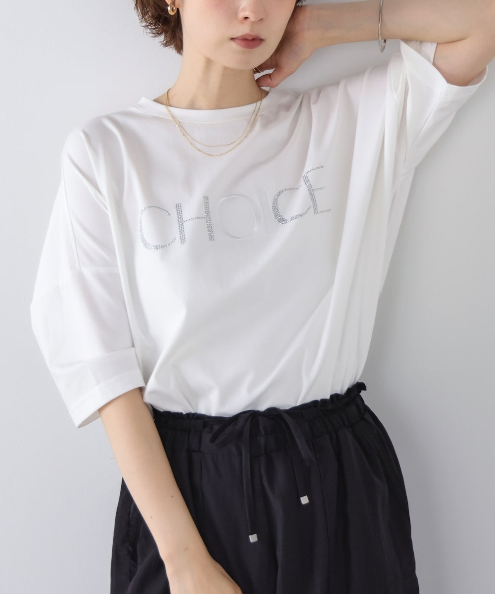 ビジューロゴTシャツ