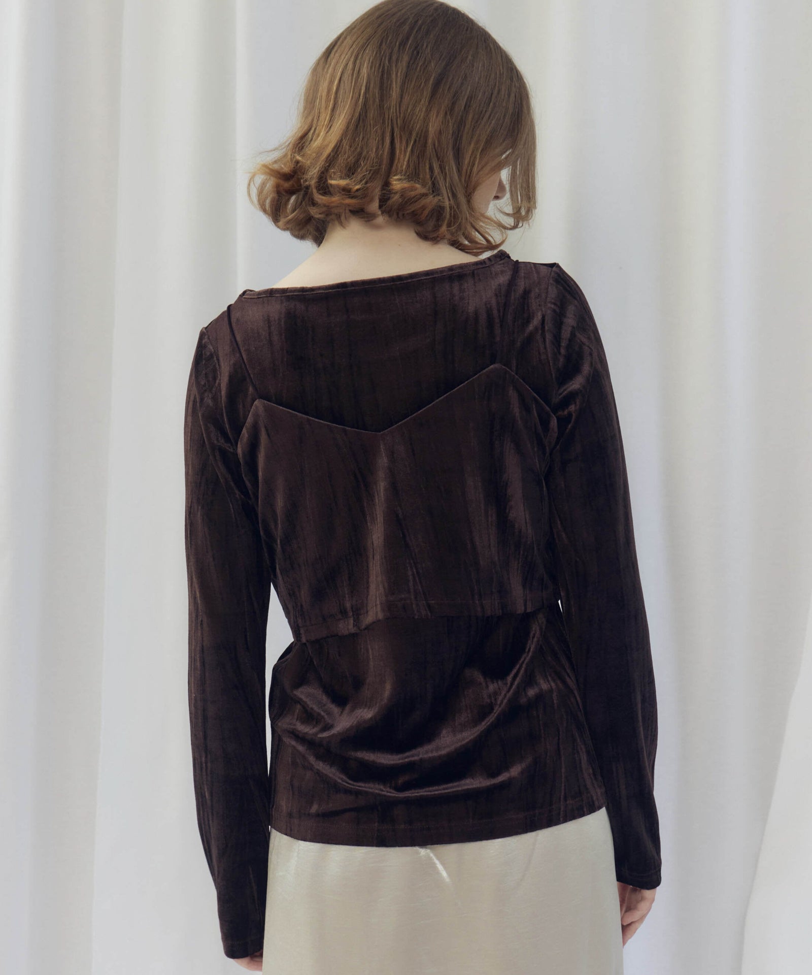 VELVET BUSTIER SET TOPS