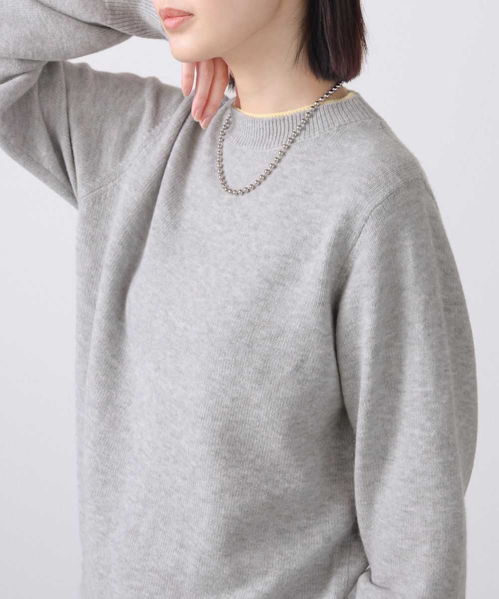 もちもちバイカラーニット