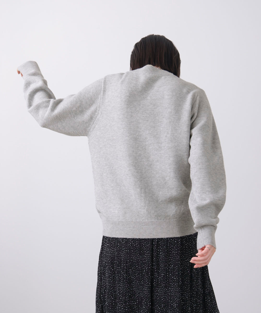 もちもちバイカラーニット