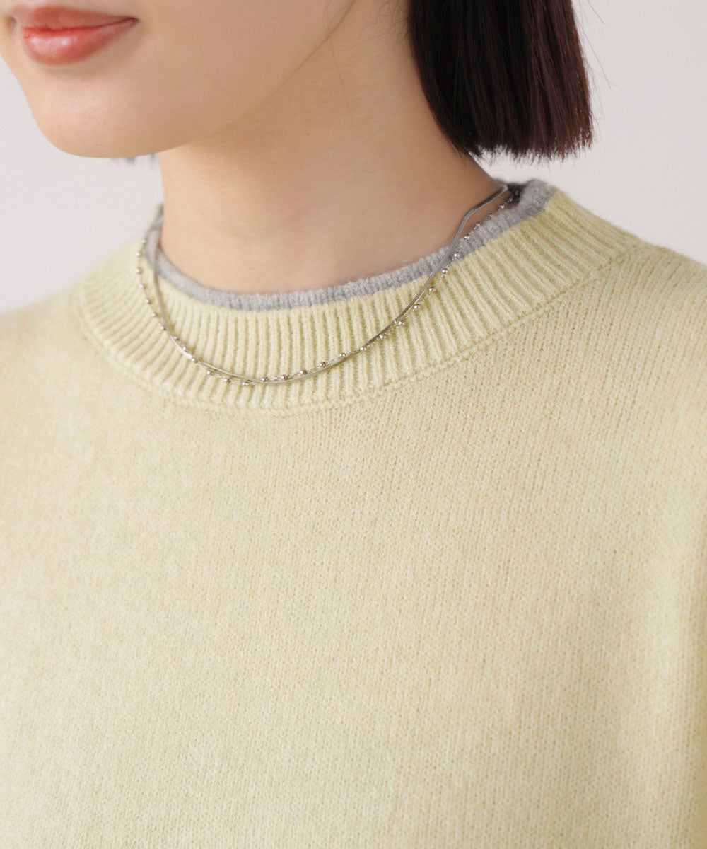 もちもちバイカラーニット