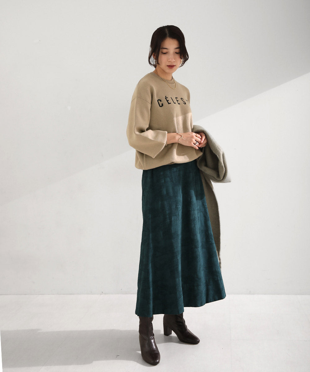 BouJeloud ロゴジャガードニットトップス