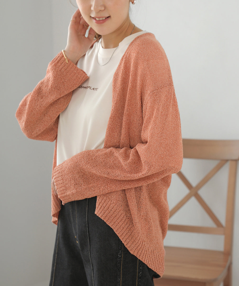 スラブヤーンニットトッパー