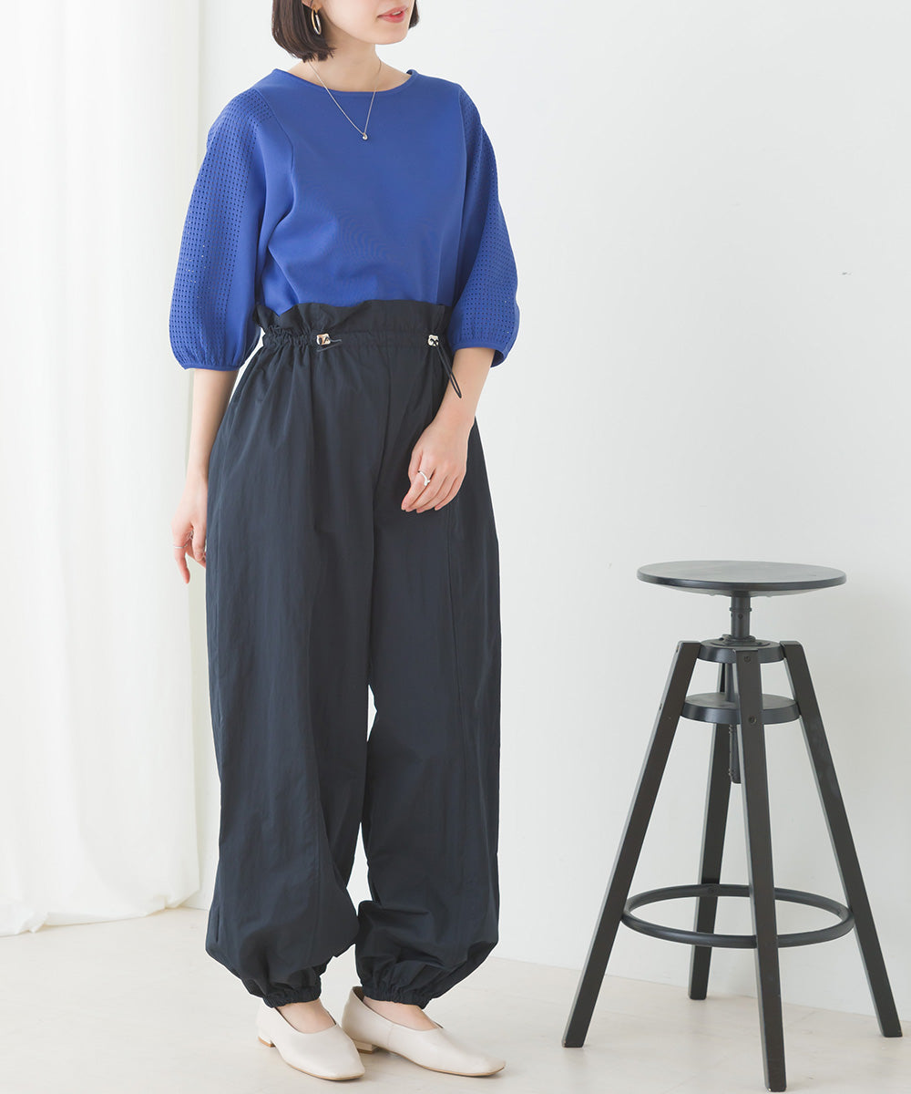 超軽量ニットメッシュ切替プルオーバー