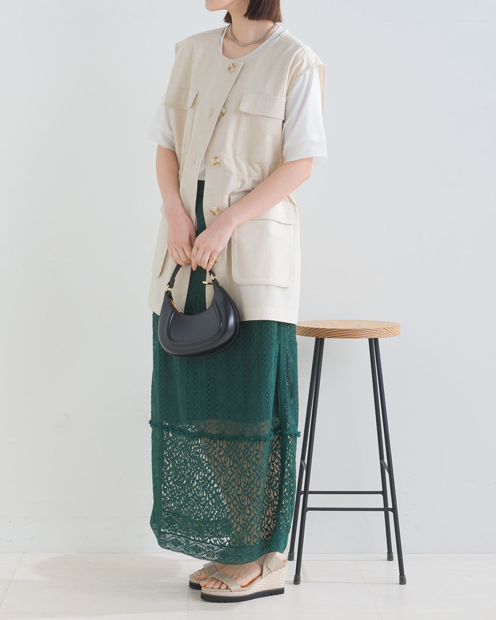 パネルレース ナロースカート