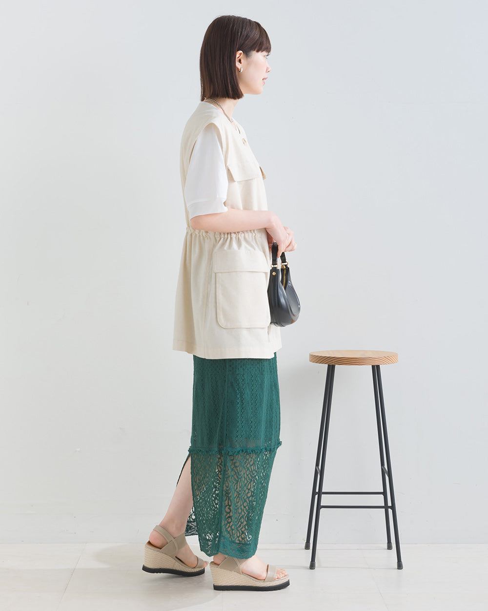 パネルレース ナロースカート