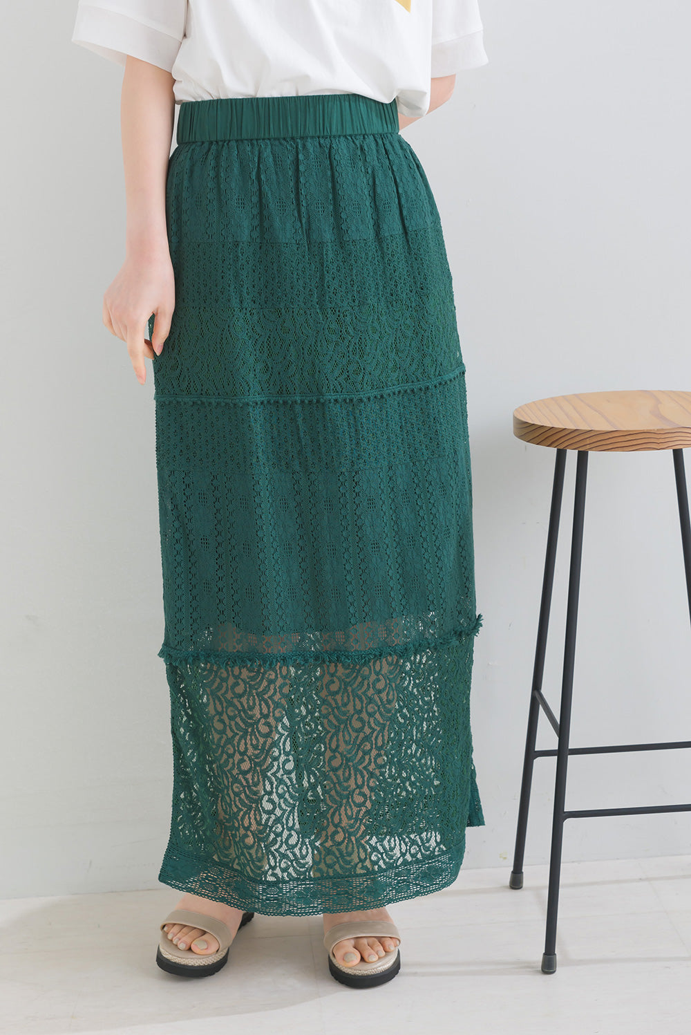 パネルレース ナロースカート