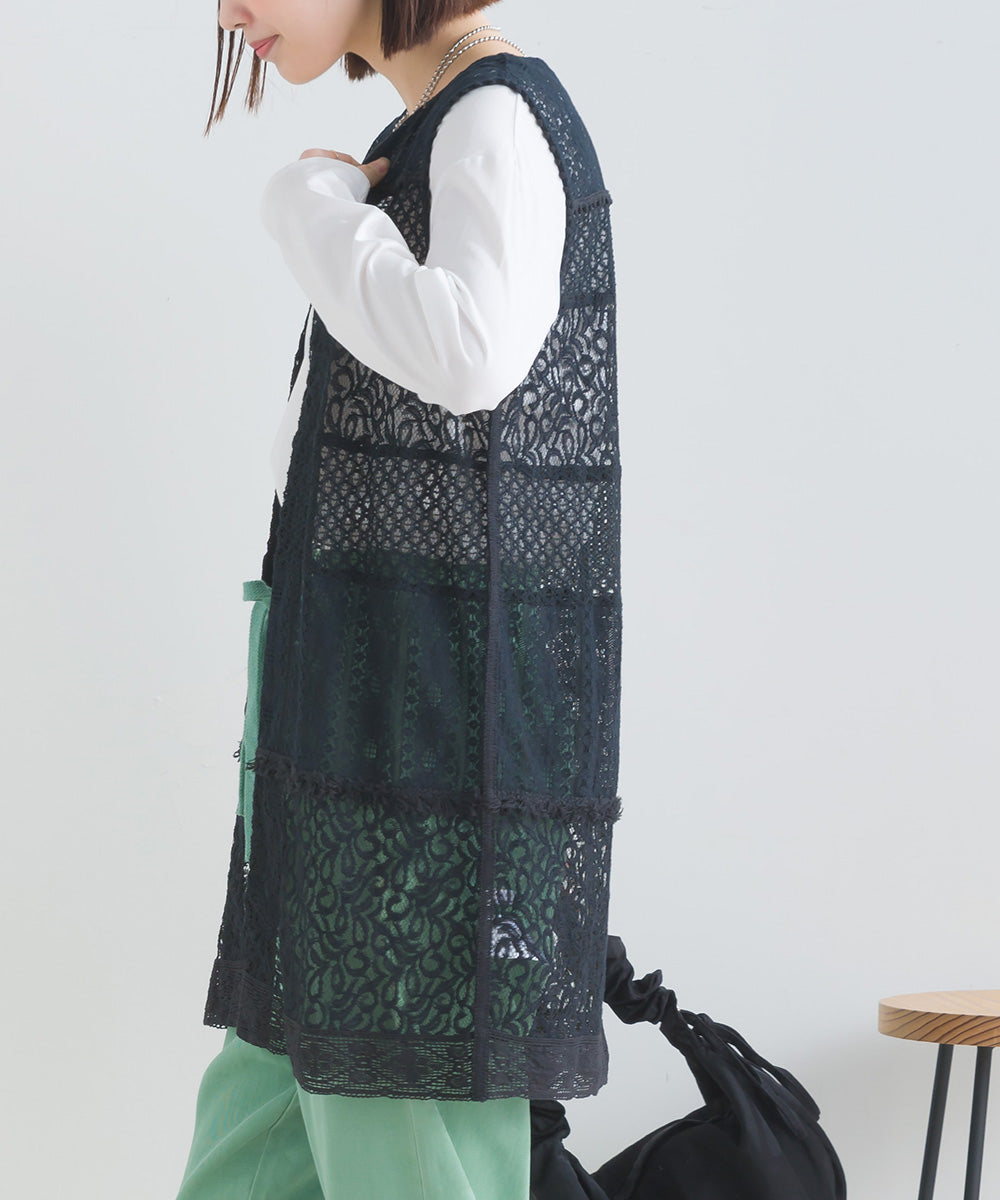 パネルレース ロングジレ