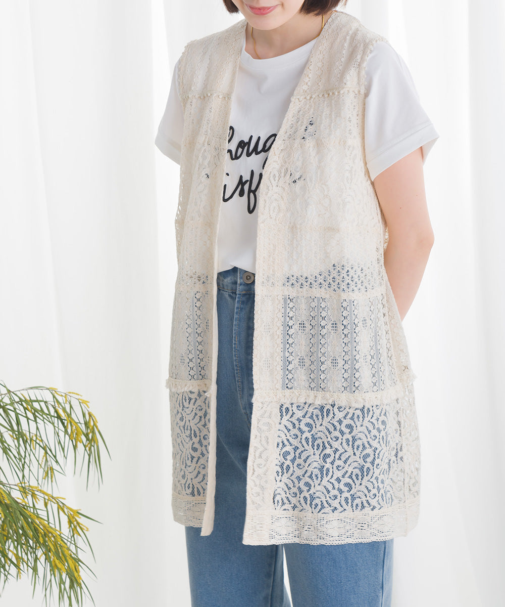 パネルレース ロングジレ