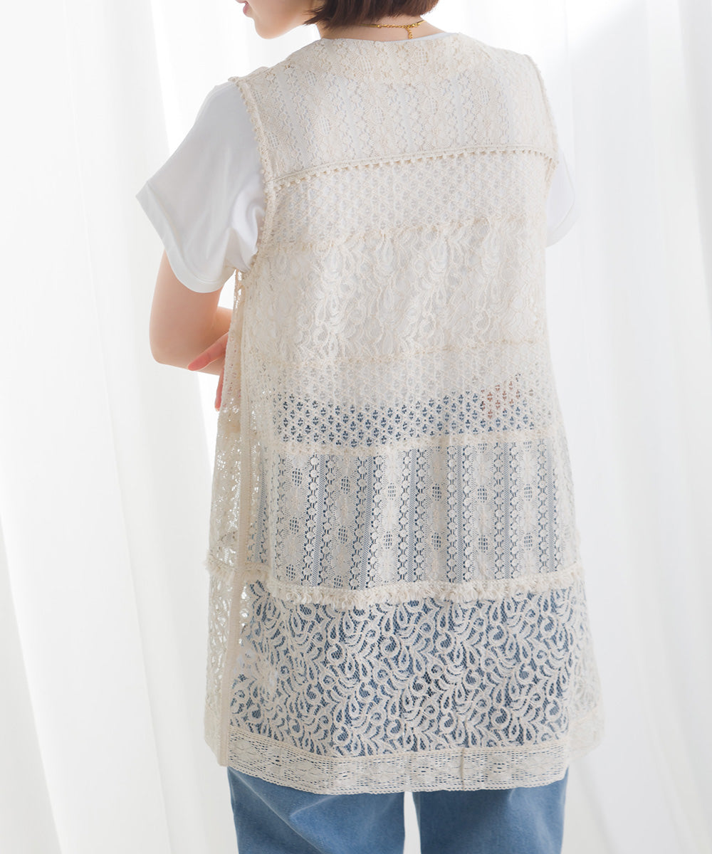 パネルレース ロングジレ