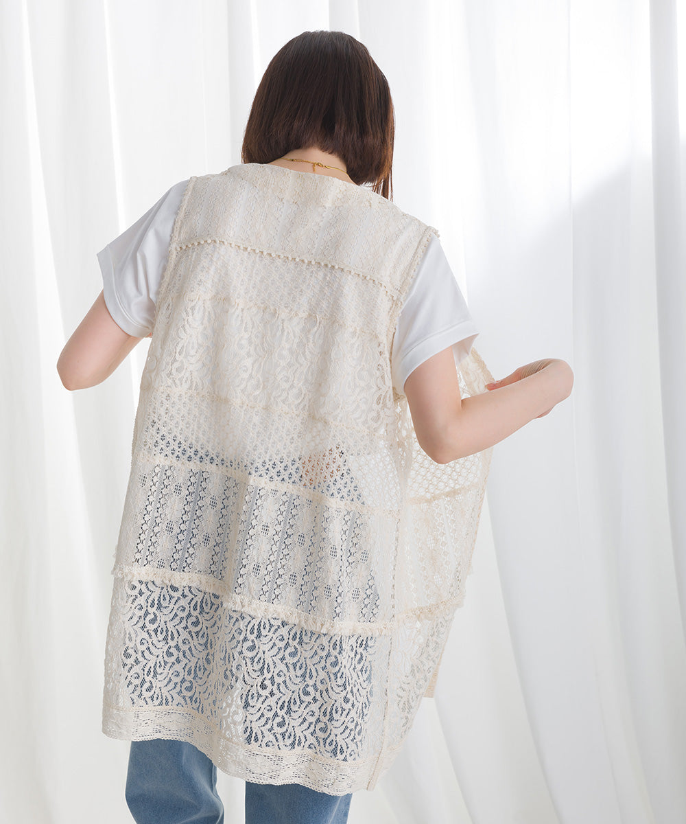 パネルレース ロングジレ