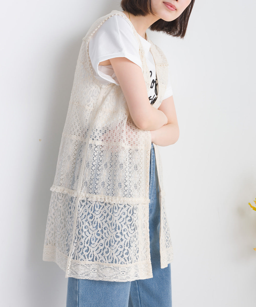 パネルレース ロングジレ