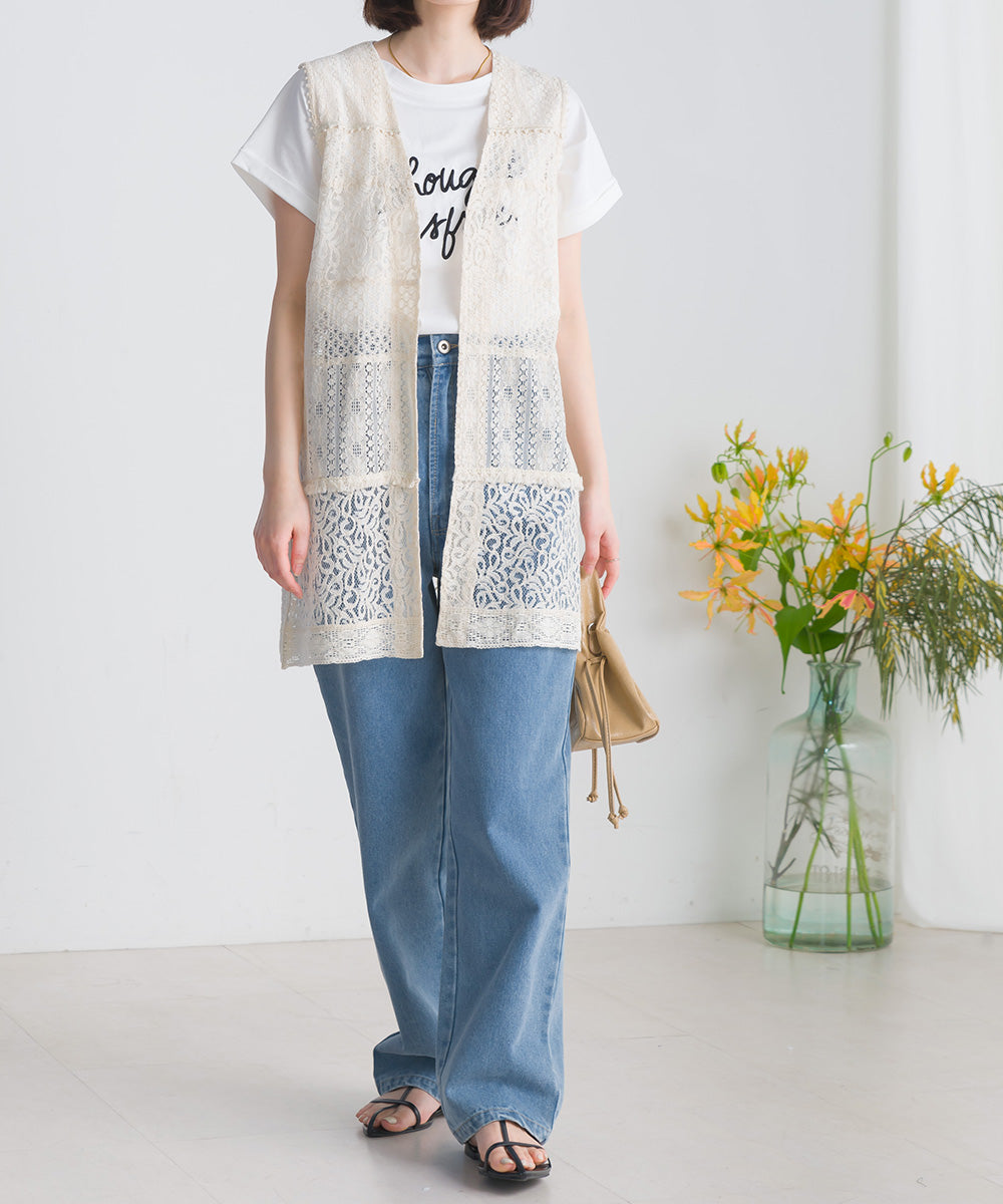 パネルレース ロングジレ