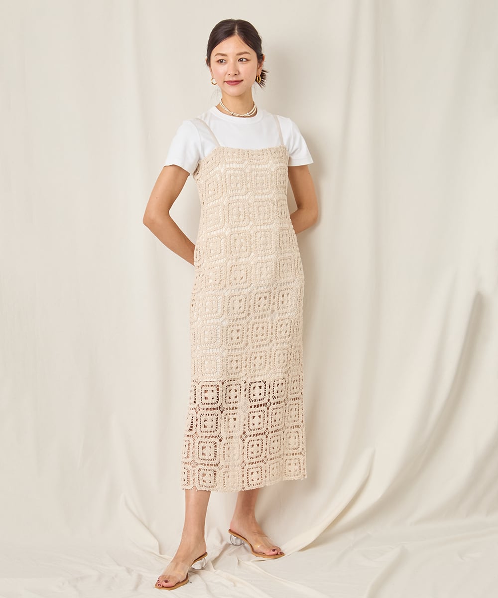 CROCHET CAMI DRESS