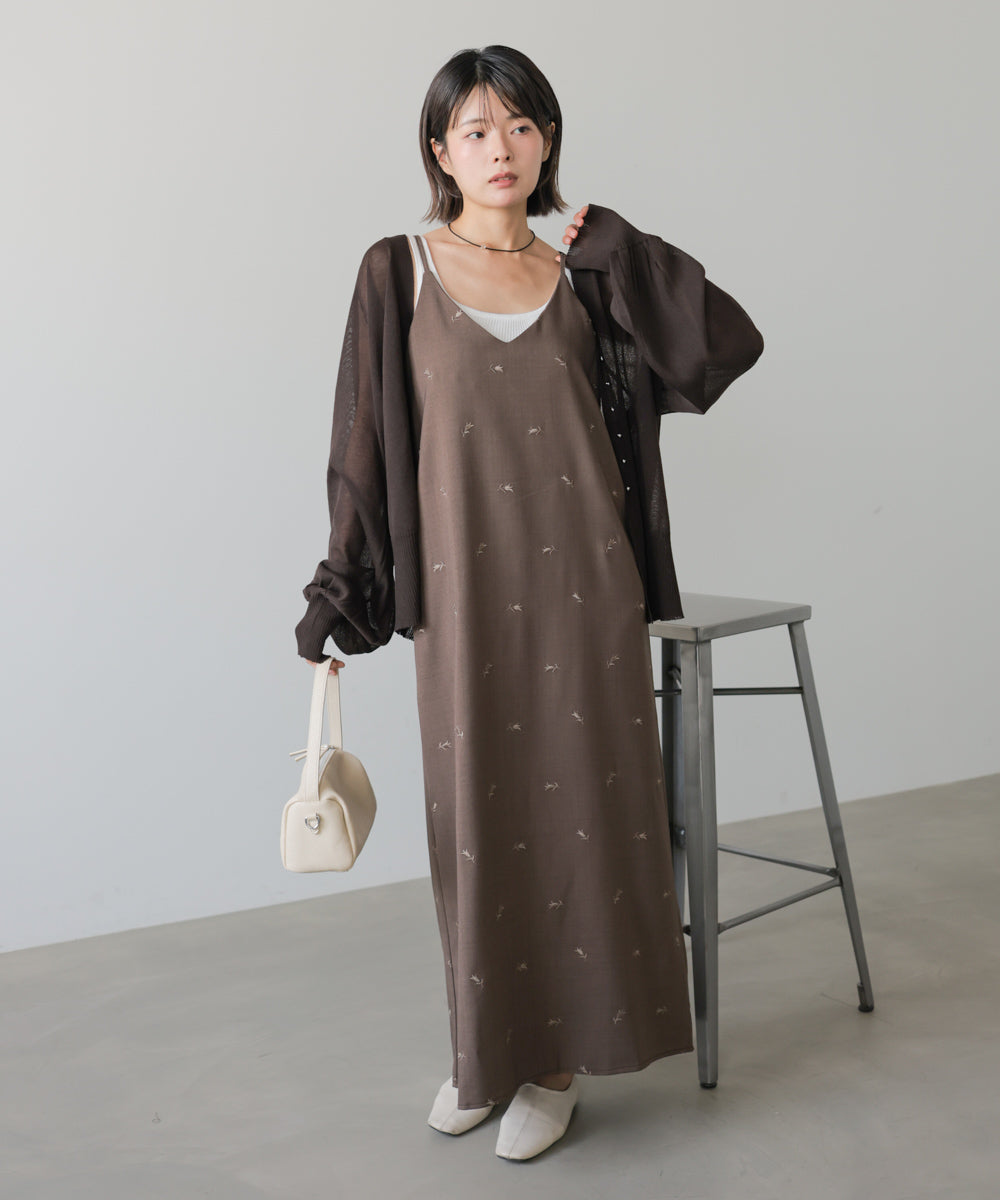シアーニットカーディガン