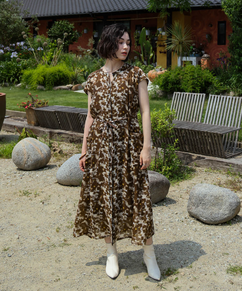 シアーシャツワンピース