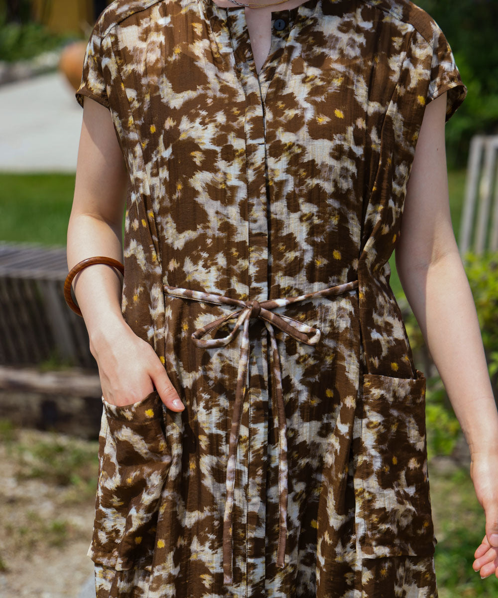 シアーシャツワンピース