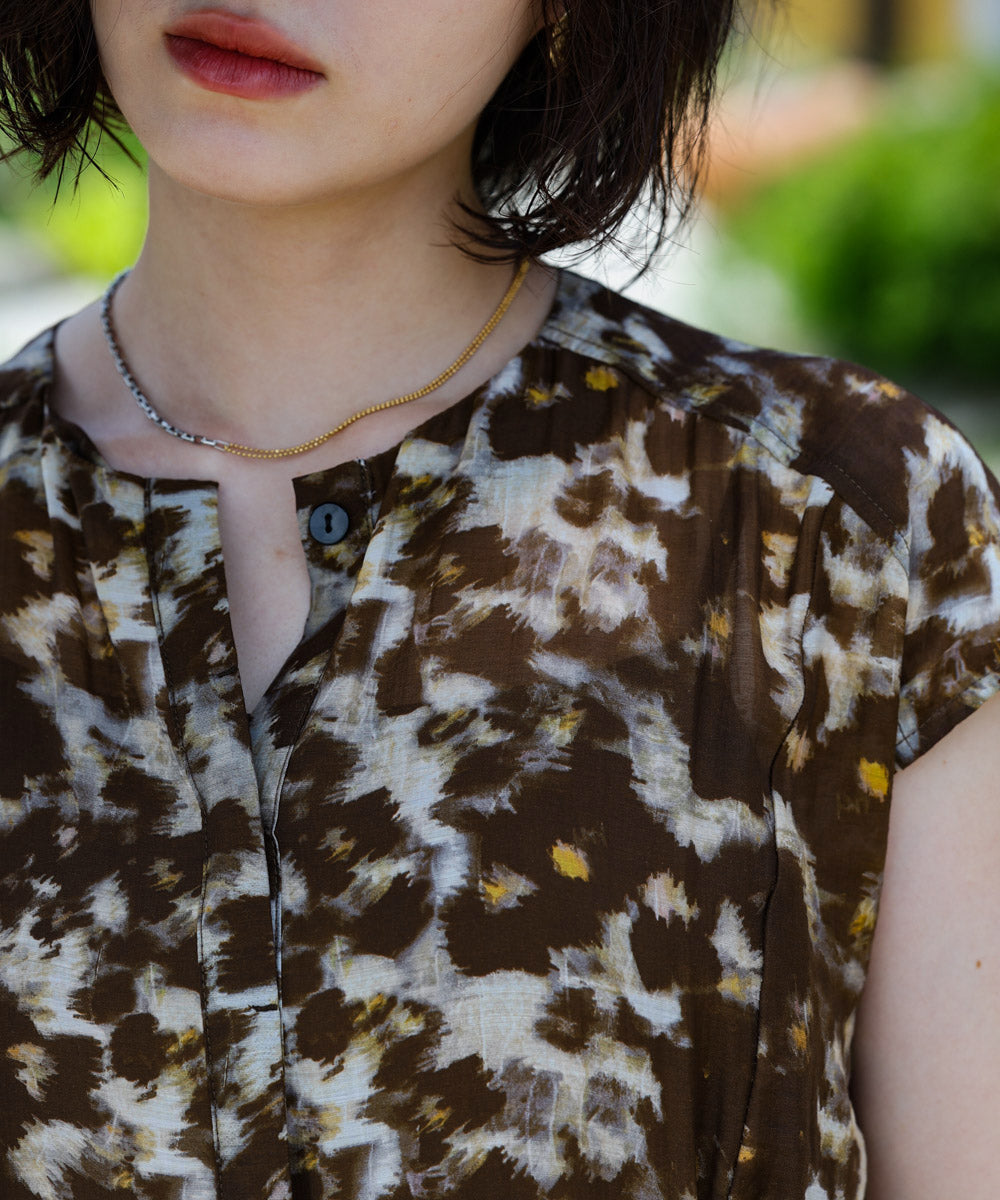 シアーシャツワンピース