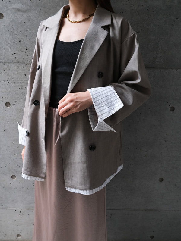 LAYERED DOUBLE TAILORED JACKET