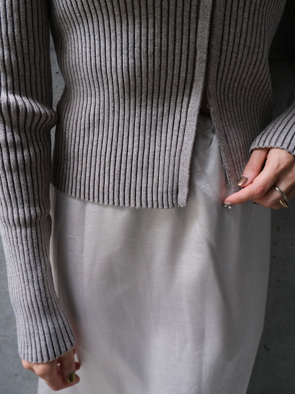CREW NECK CARDIGAN