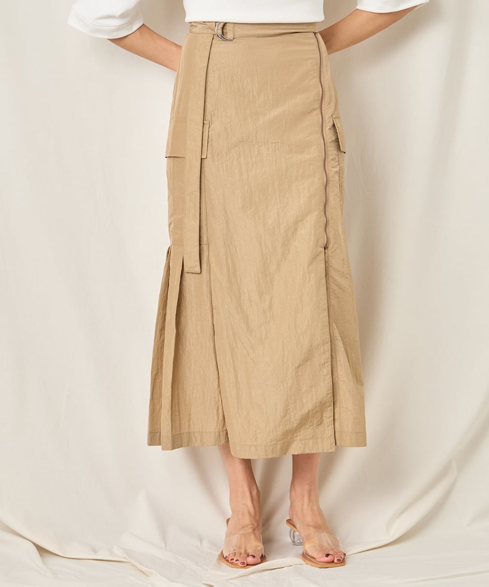 NYLON LONG SKIRT
