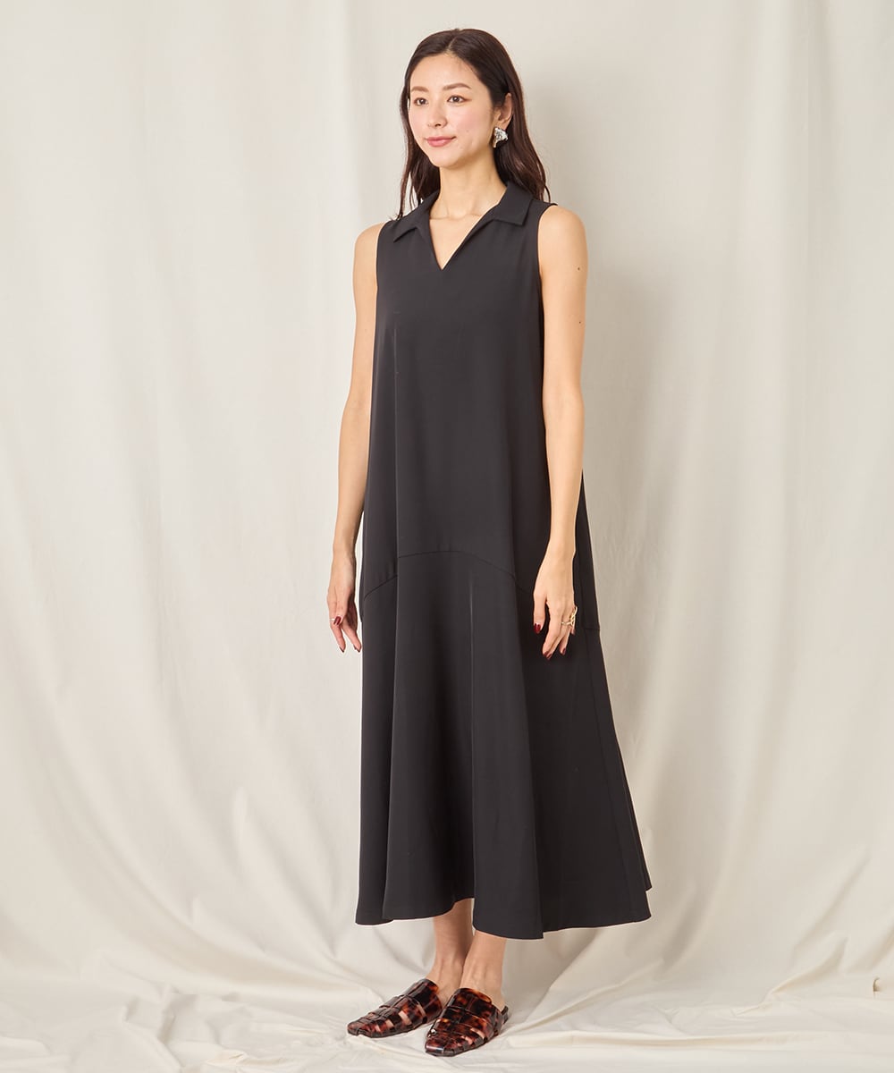 FLARE SLEEVELESS DRESSBLUE
