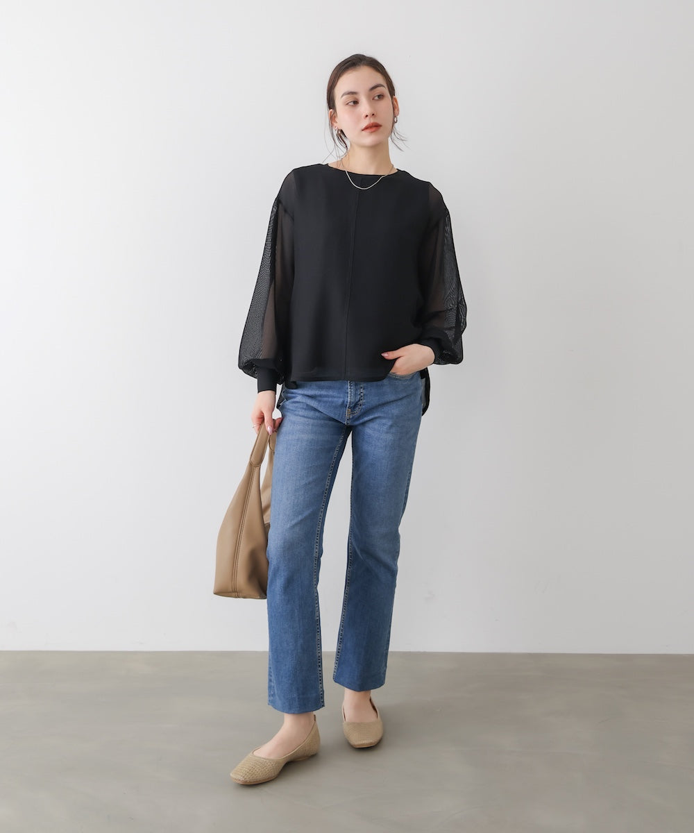 メッシュシアーレイヤードプルオーバー