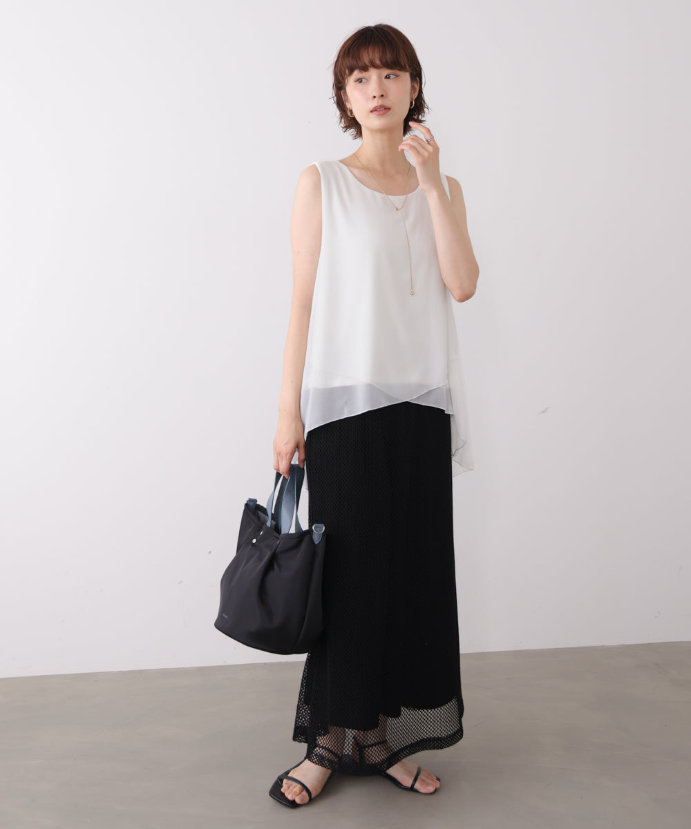 シフォンレイヤードタンク