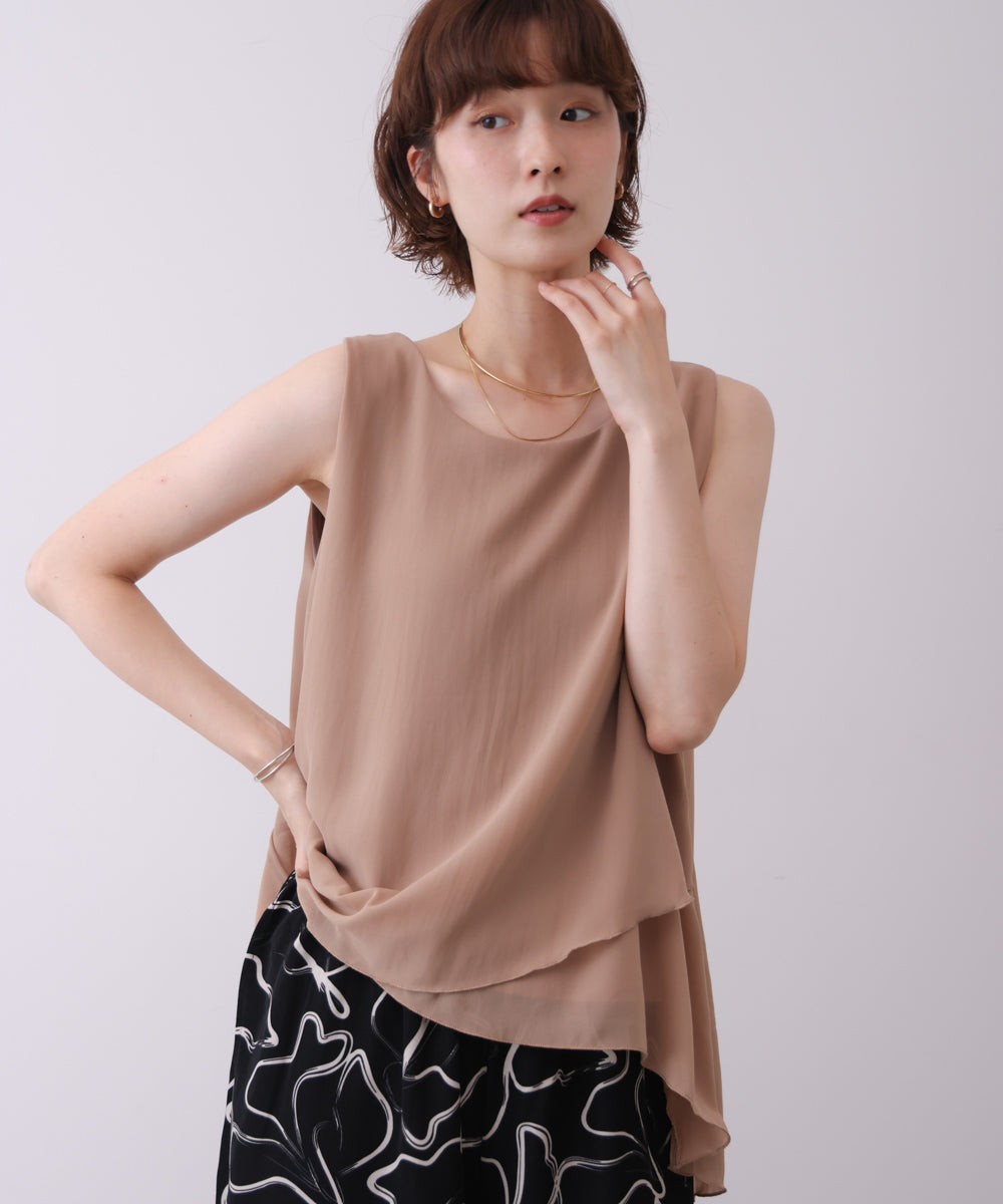 シフォンレイヤードタンク