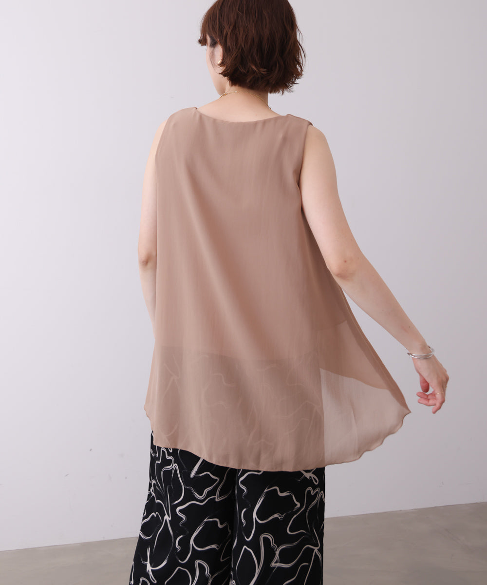 シフォンレイヤードタンク