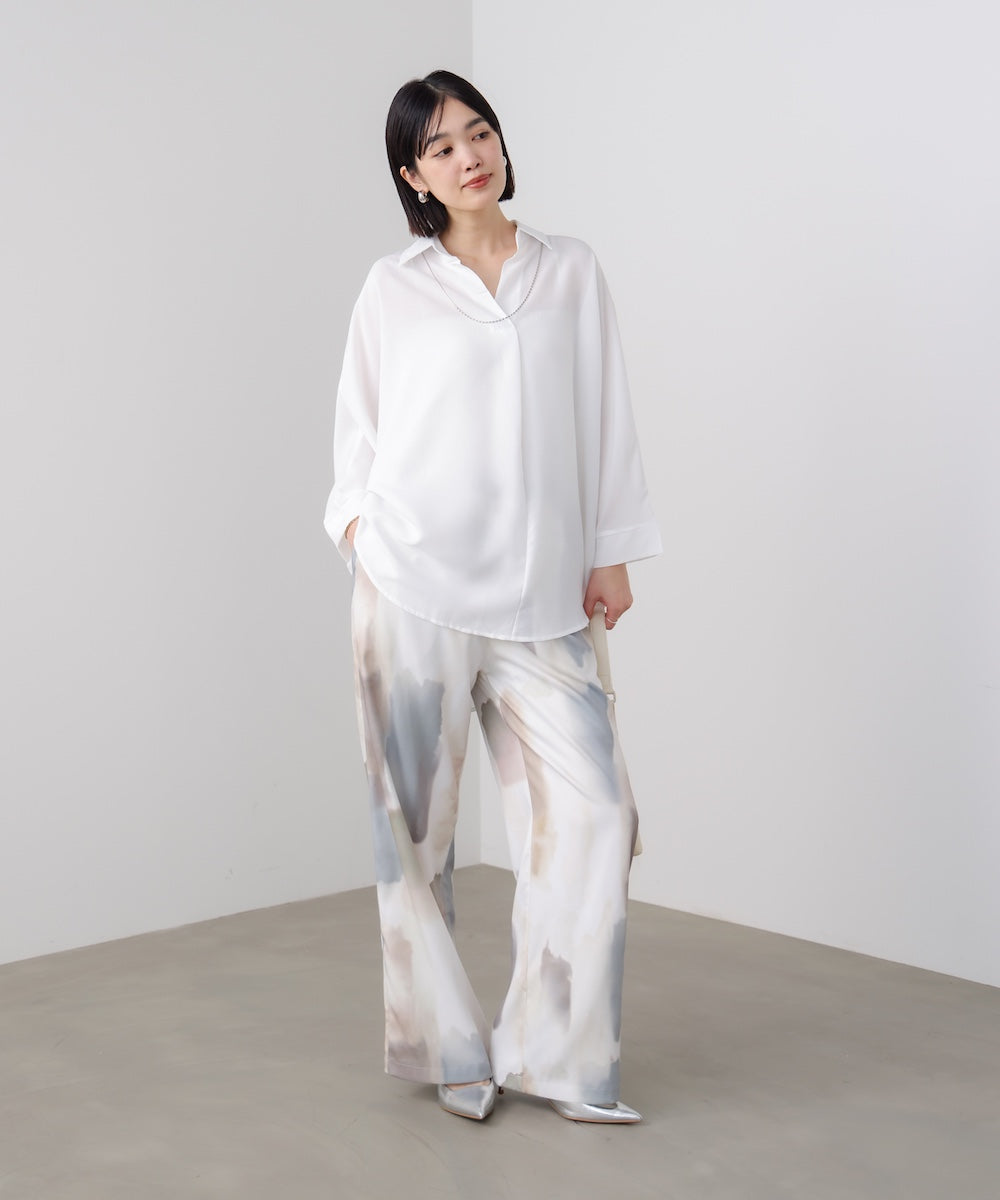 麻ライクシャツチュニック