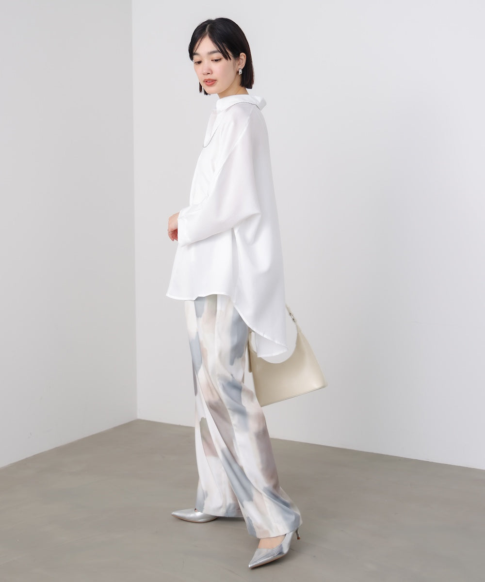 麻ライクシャツチュニック