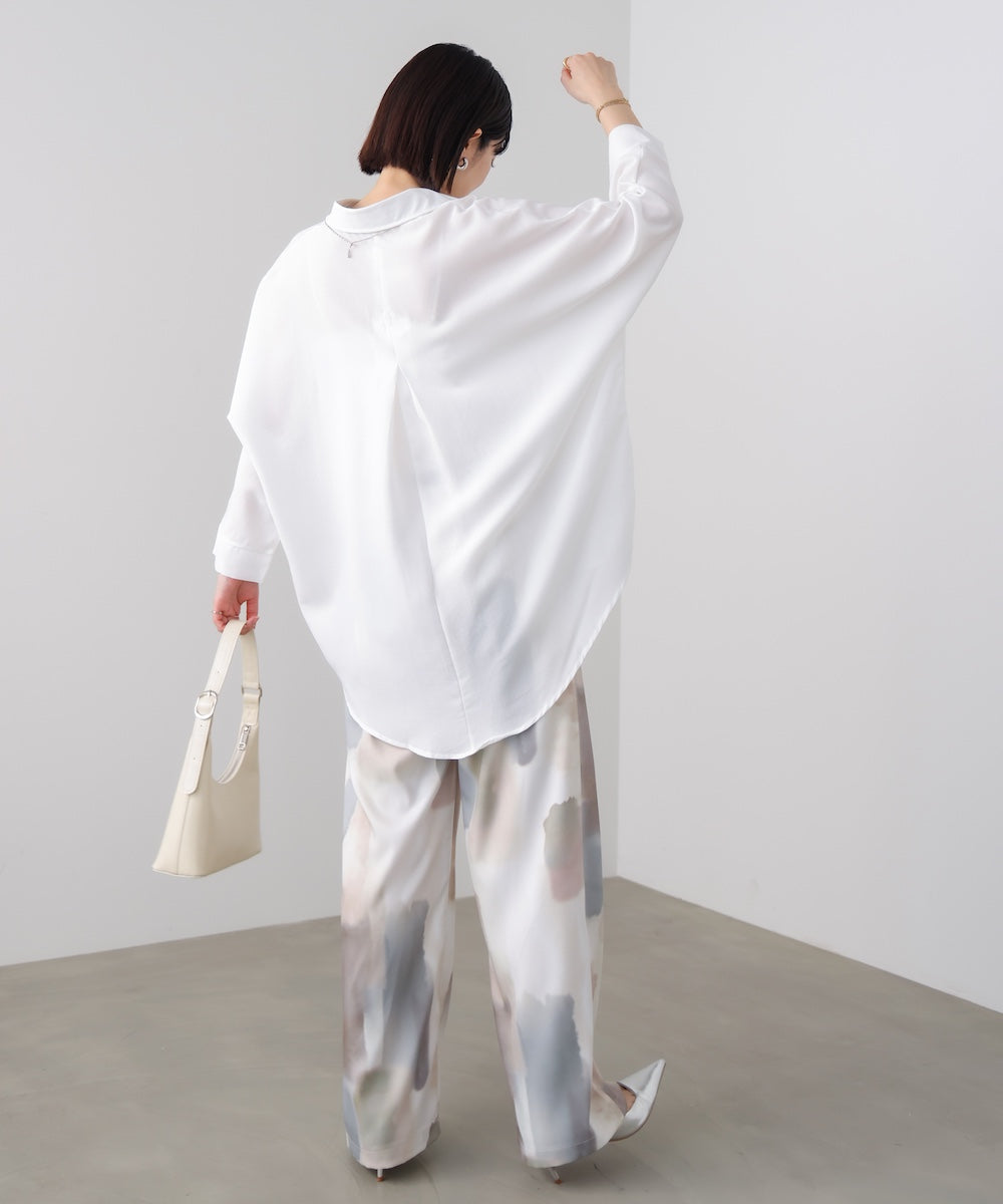 麻ライクシャツチュニック