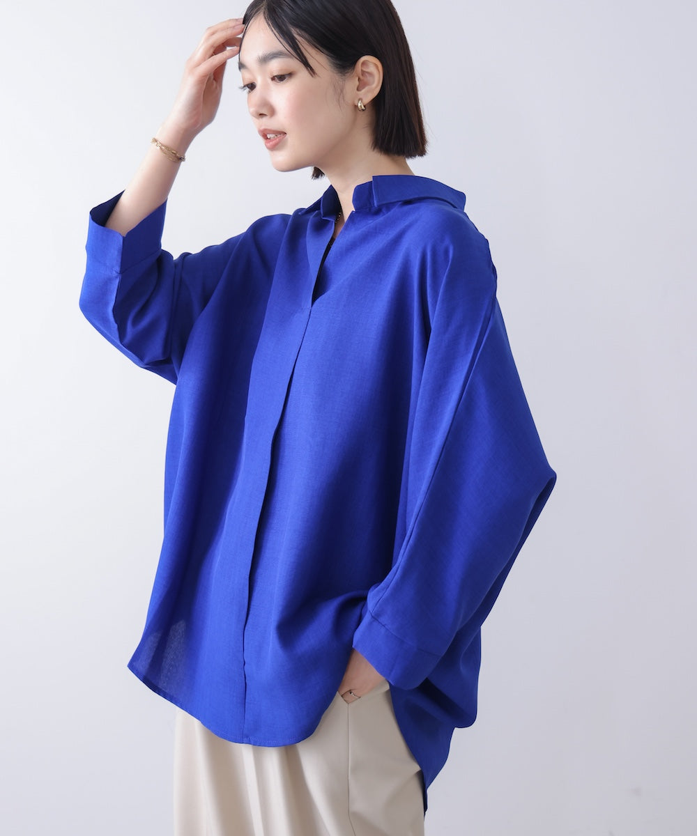 麻ライクシャツチュニック