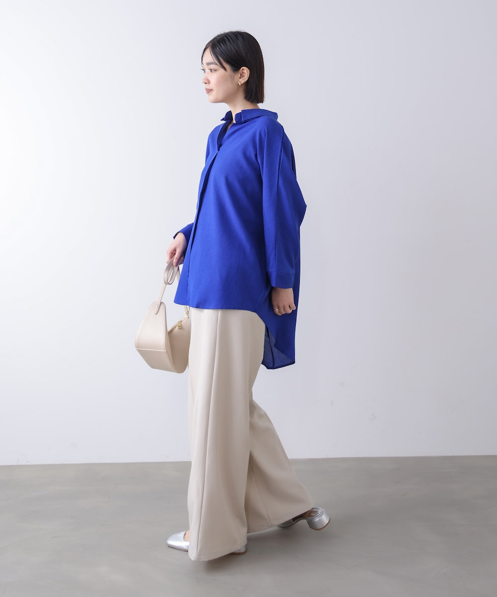 麻ライクシャツチュニック