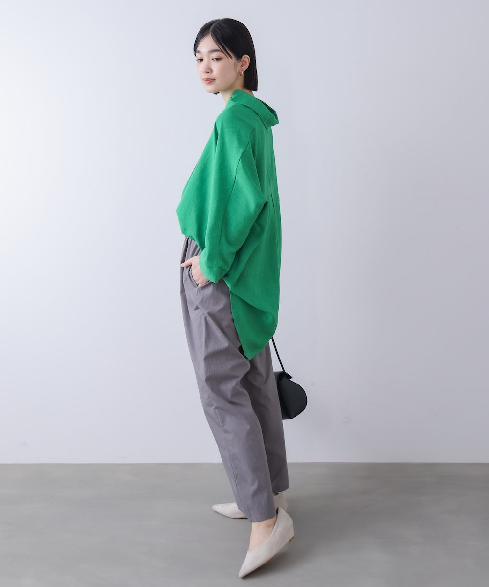 麻ライクシャツチュニック