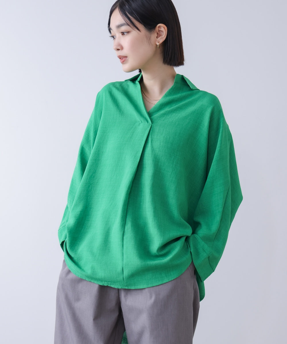 麻ライクシャツチュニック
