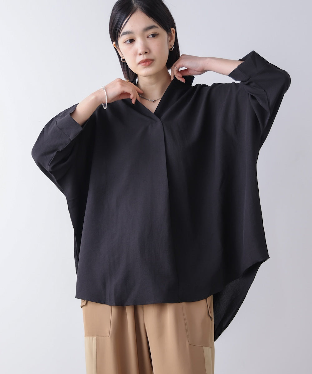 麻ライクシャツチュニック