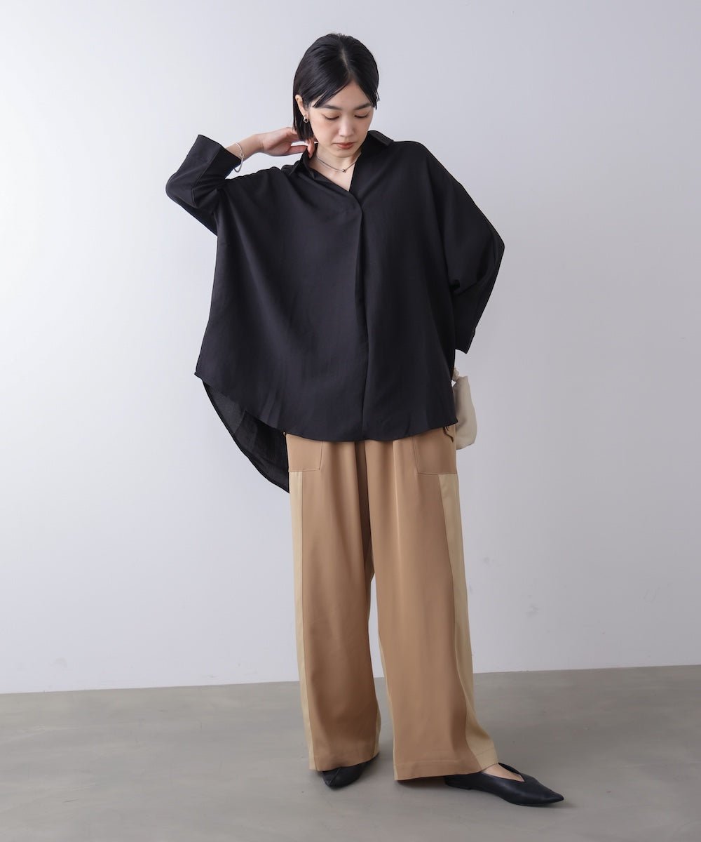 麻ライクシャツチュニック