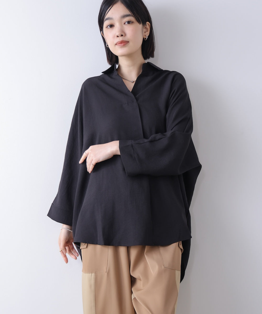 麻ライクシャツチュニック