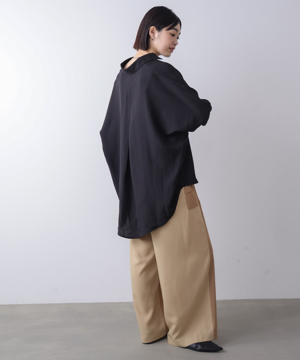麻ライクシャツチュニック
