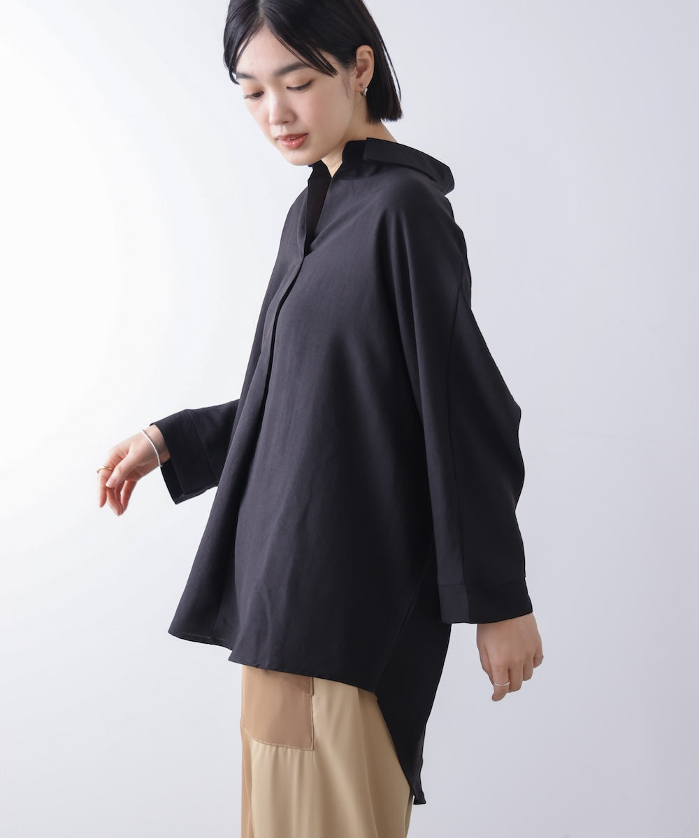 麻ライクシャツチュニック