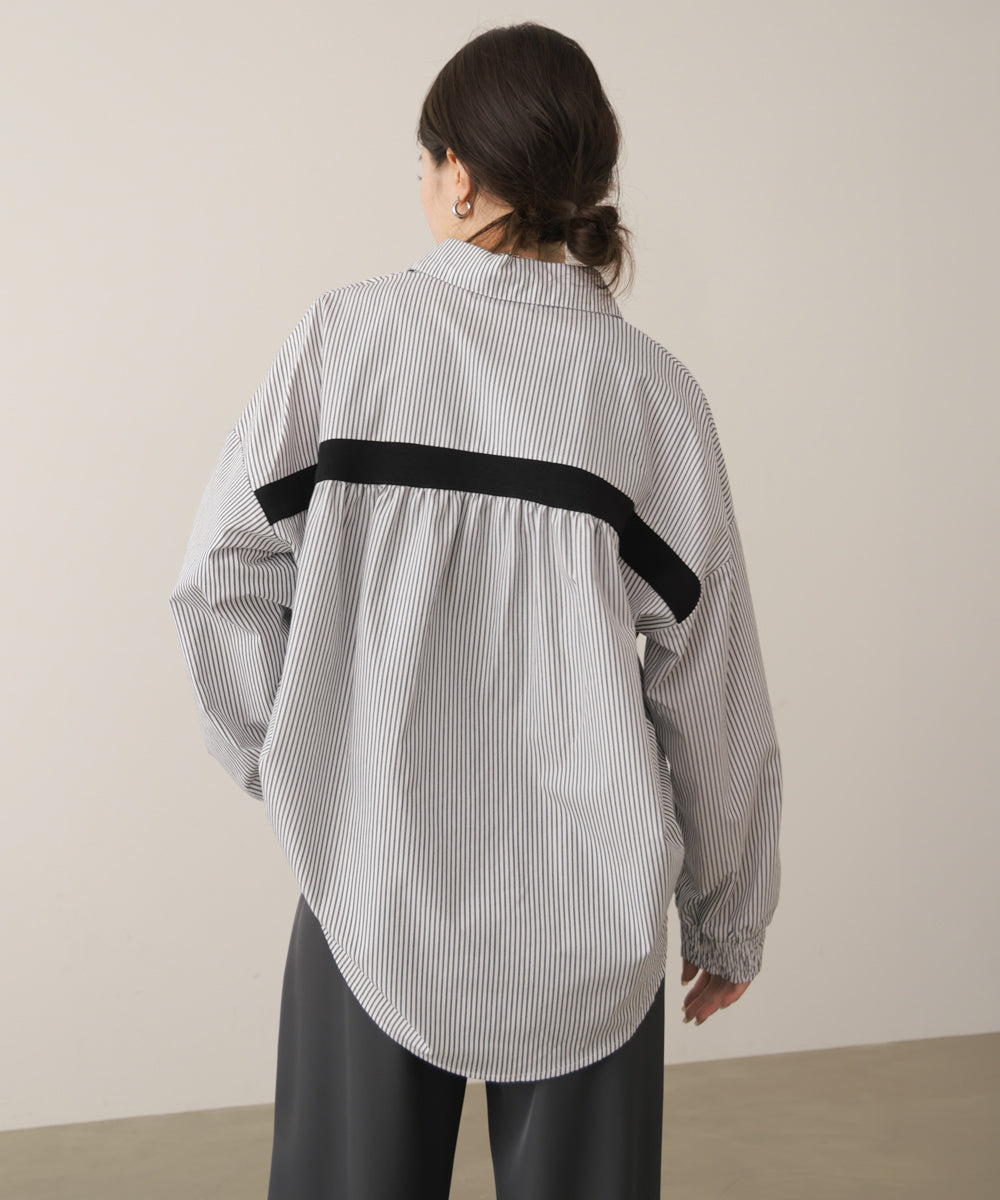 TC起毛バックヨークテープブラウス