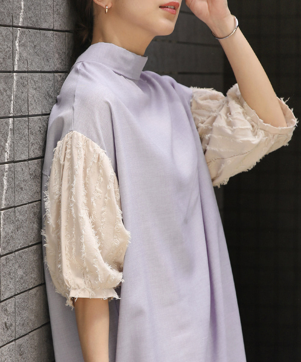 BouJeloud ロールネックロングワンピース