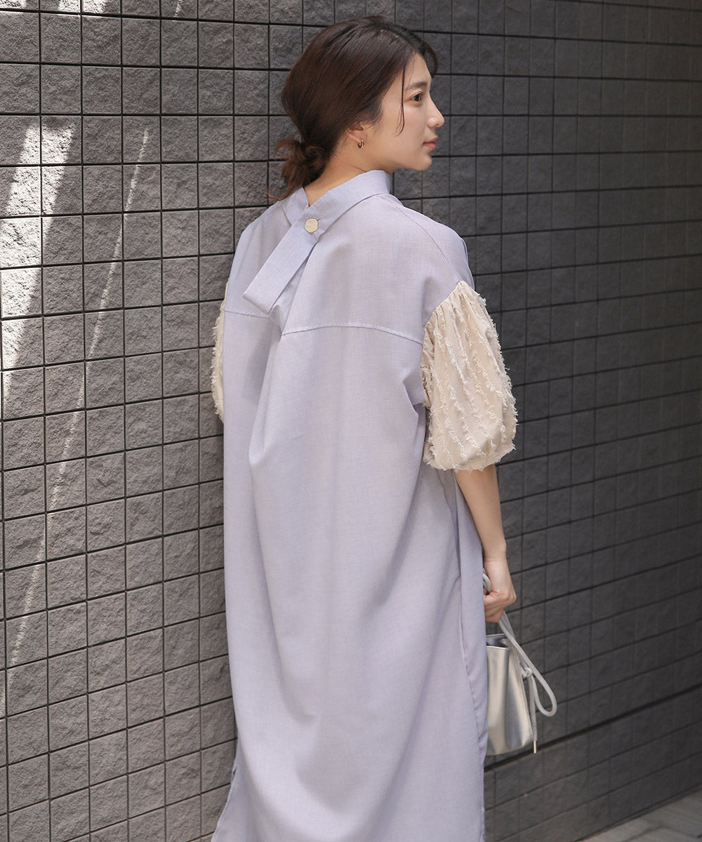 BouJeloud ロールネックロングワンピース