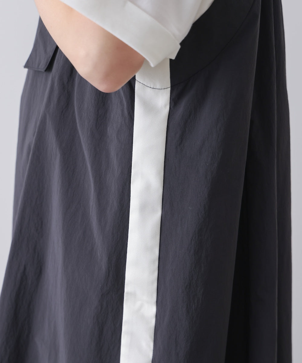 ライトタイプライター配色ワンピース