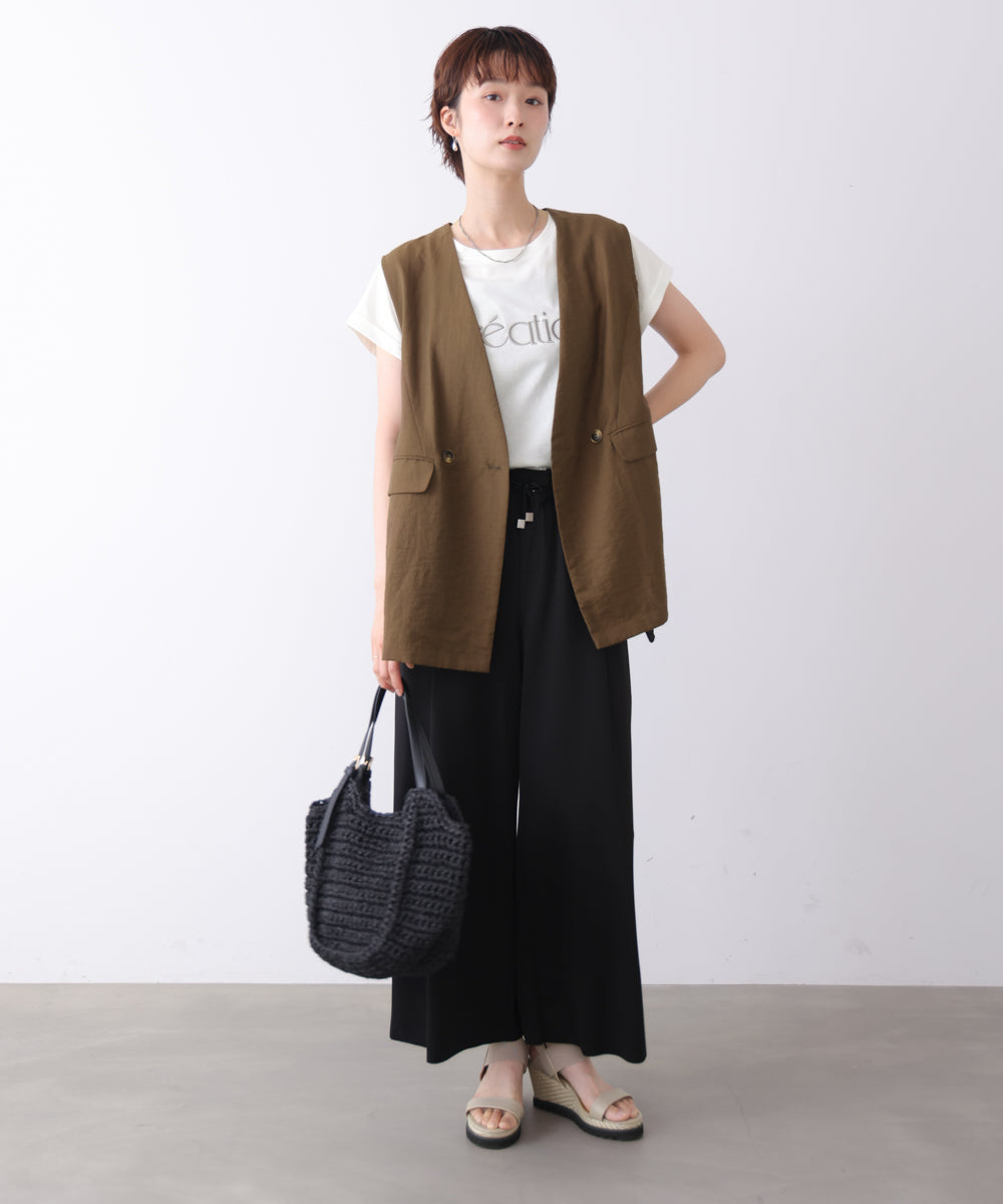 麻混サイドオープンジレ
