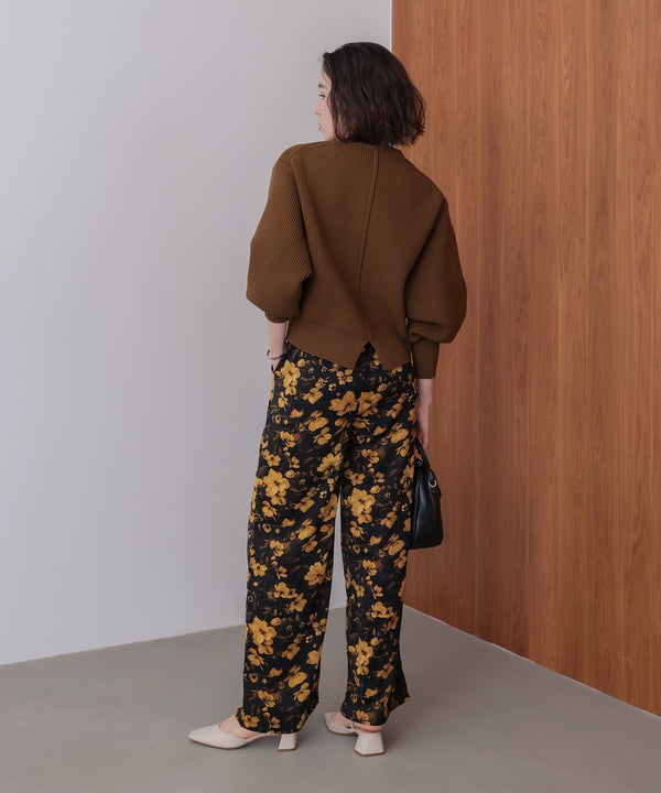 【WEB限定】ビッグ釦柄切替カーディガン