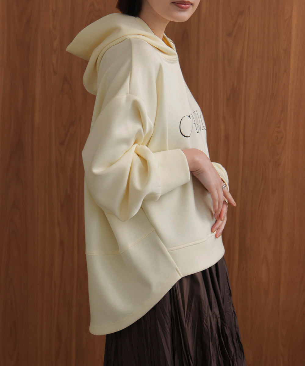 【WEB限定】シンプルロゴコクーンパーカー