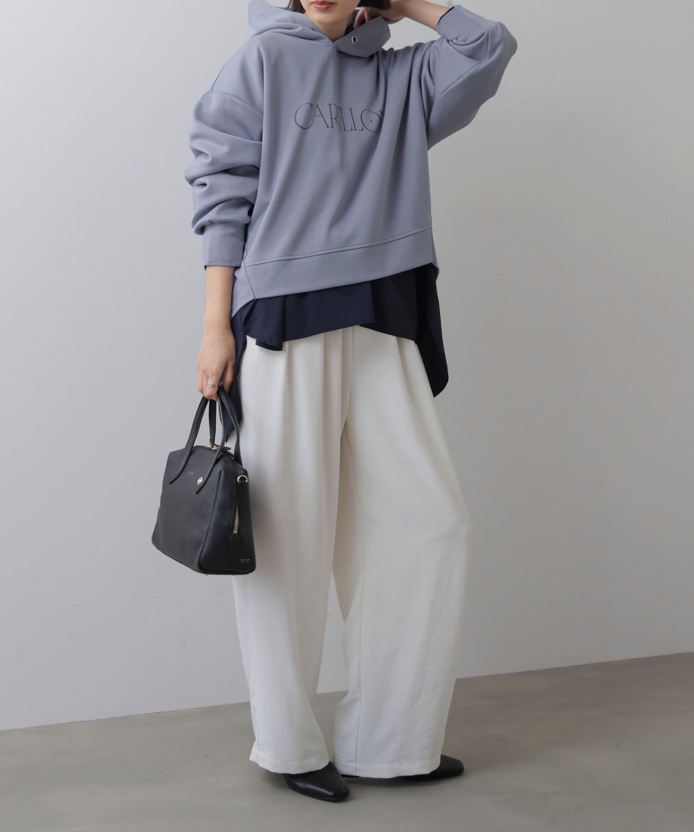 【WEB限定】シンプルロゴコクーンパーカー